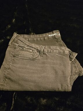 Old Navy Black/Charcoal Skinny Jeans